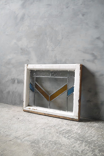 衝撃特価アンティーク/コレクションアンティーク　イギリス製　ステンドグラス窓枠　C