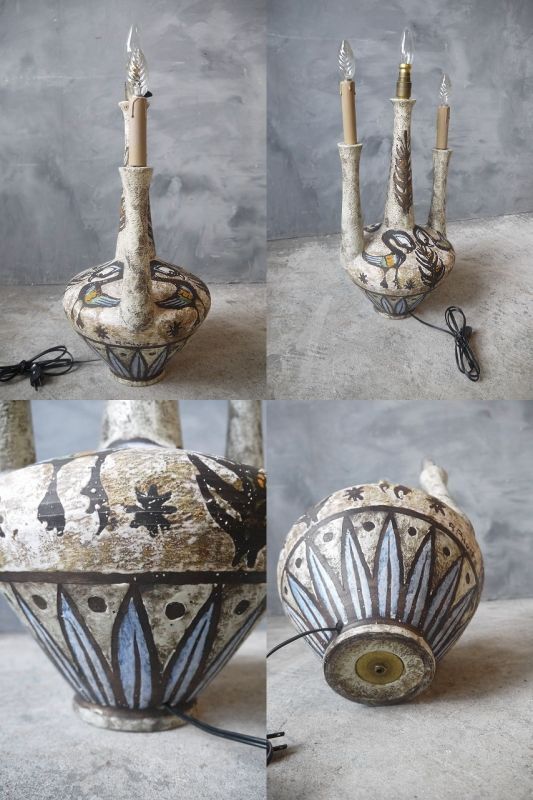 アンティーク 陶器製 テーブルランプ - FRANCEANTIQUE_STAGE